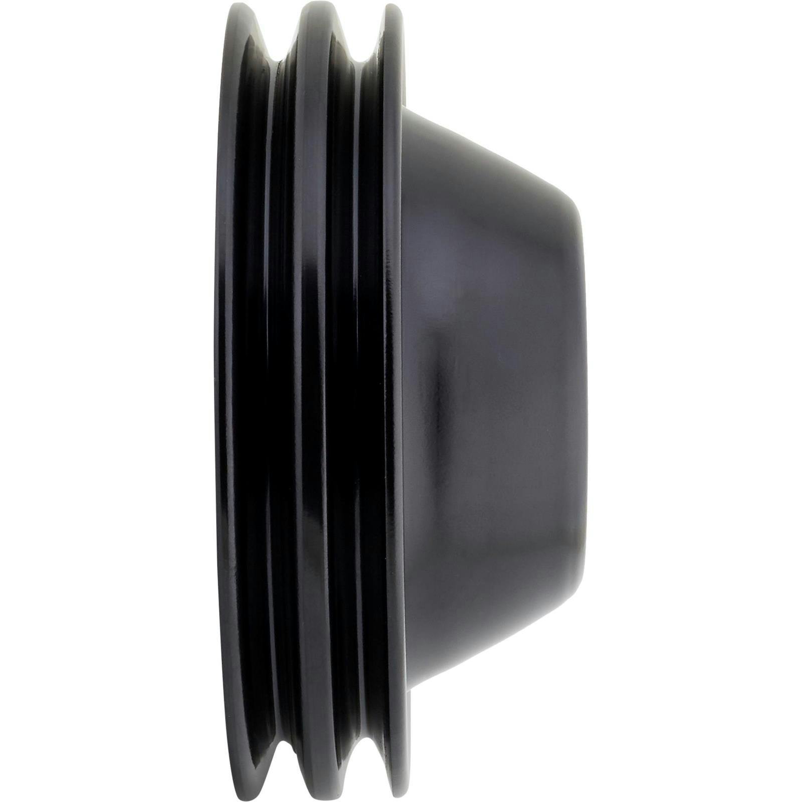 Double Groove S/B Chevy Long Water Pump Pulley, Black