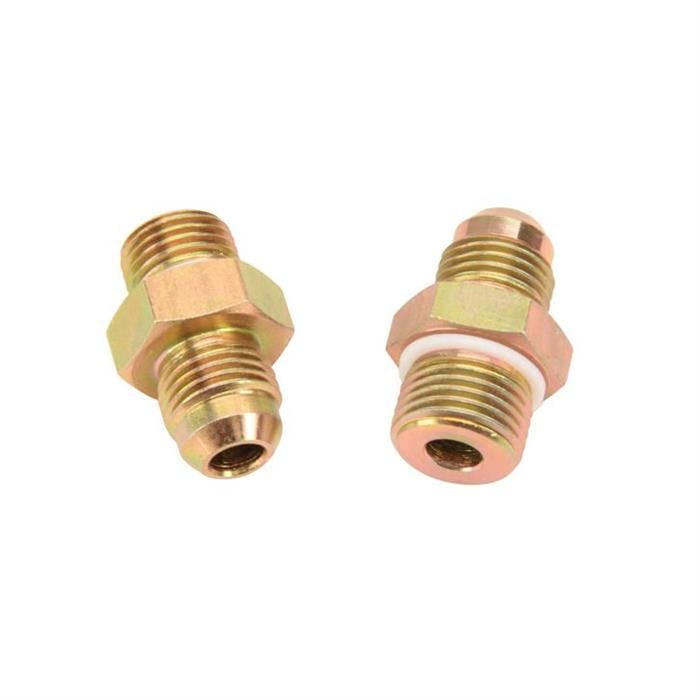 T-Bird Power Rack & Pinion Fittings, 9/16-18, 5/8-18 Oring To AN6