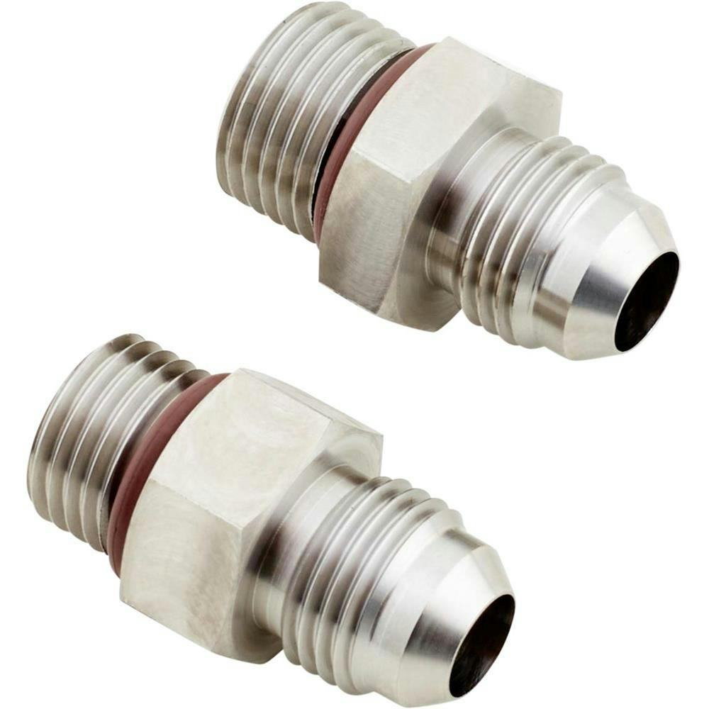 T-Bird Power Rack & Pinion Fittings, AN6, Stainless Steel