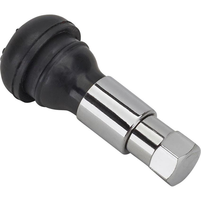 Snap In Rubber Wheel Valve Stem, 1.25 x .453 Inch
