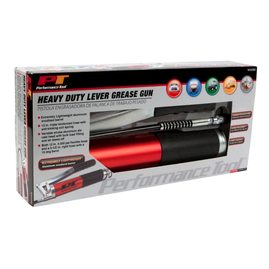 Performance Tool W54290 Alum Heavy Duty Lever Grease Gun