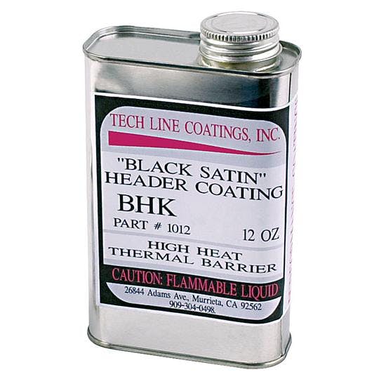 Tech Line Coatings Black Satin Ceramic Header Coating, 12 oz.