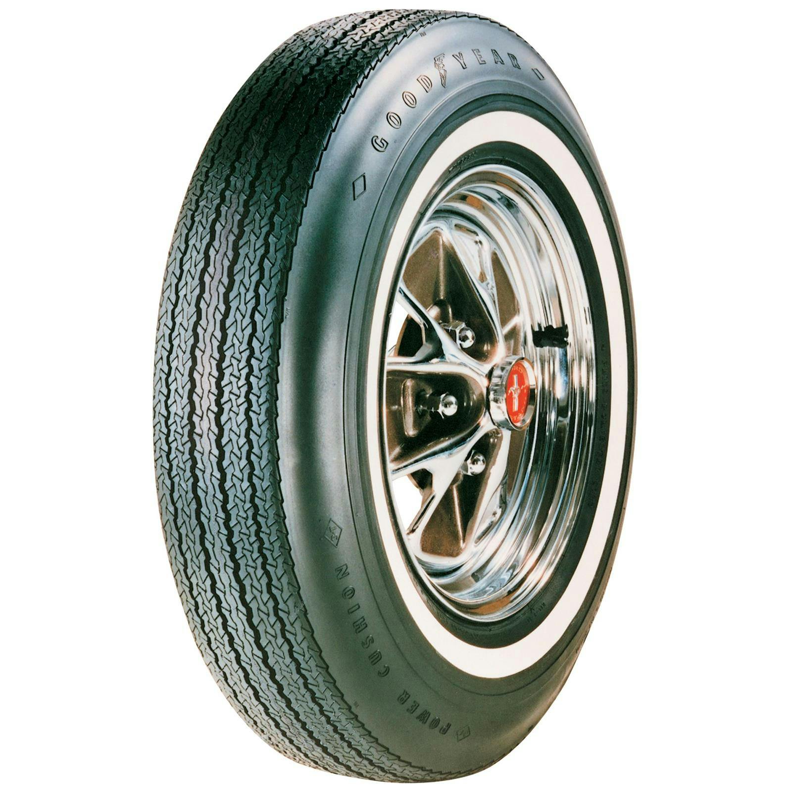 Goodyear CBB66 Power Cushion Whitewall Tire, 695/14