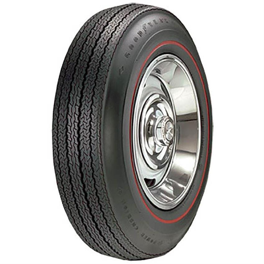 Goodyear CBBMV Goodyear Power Cushion Red Stripe Tire, 735/15