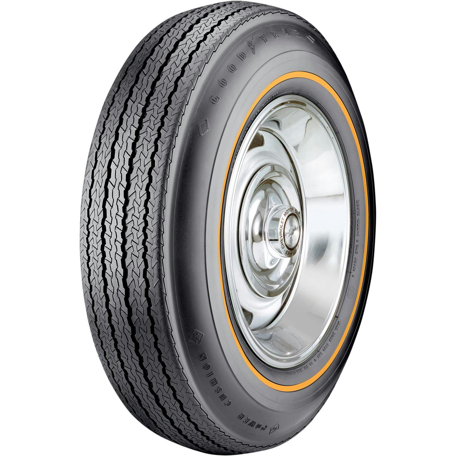 Goodyear CBBFF Power Cushion Gold Stripe Tire, 775/15