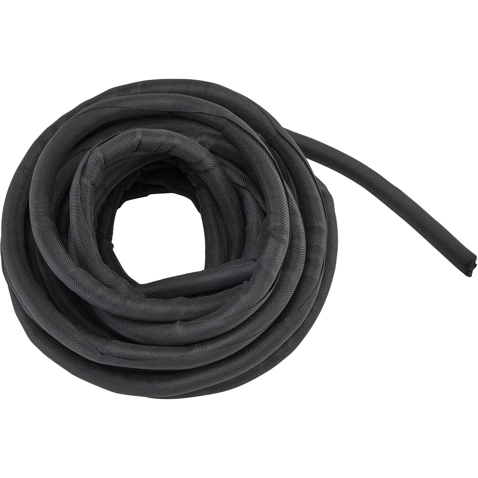 Braided Cloth Split Wire Loom Wrap, 1/2 Inch, 25 Foot Wire Sleeve