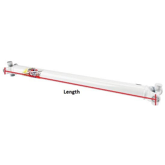 Fast Shafts 2 OD Steel Drive Shaft, 32.5 In. Long, Balanced w U-Joints