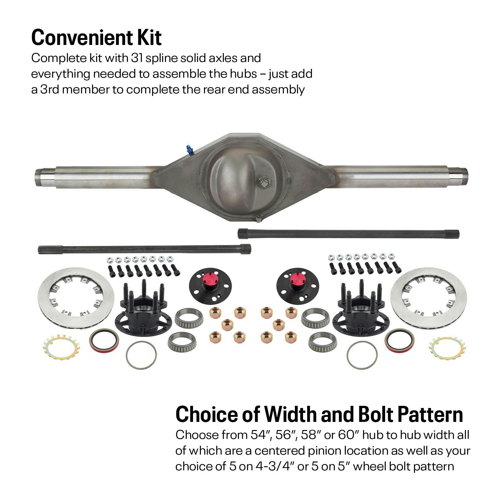 9 Inch Grand National Full Floating Hub Rear End Axle Housing Kit