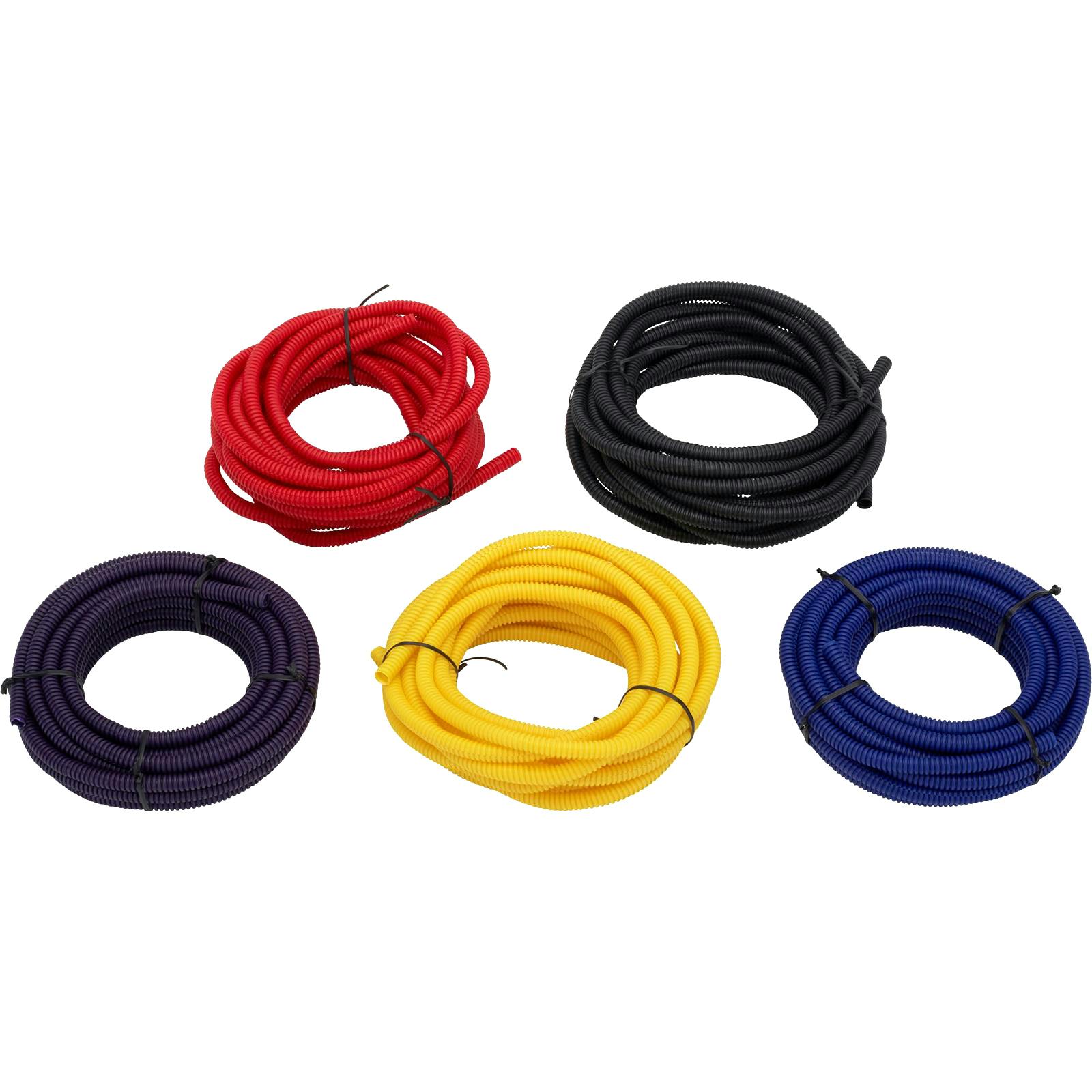 Split Wire Loom Conduit Tubing, 1/4 Inch Diameter, 20 Ft. Long