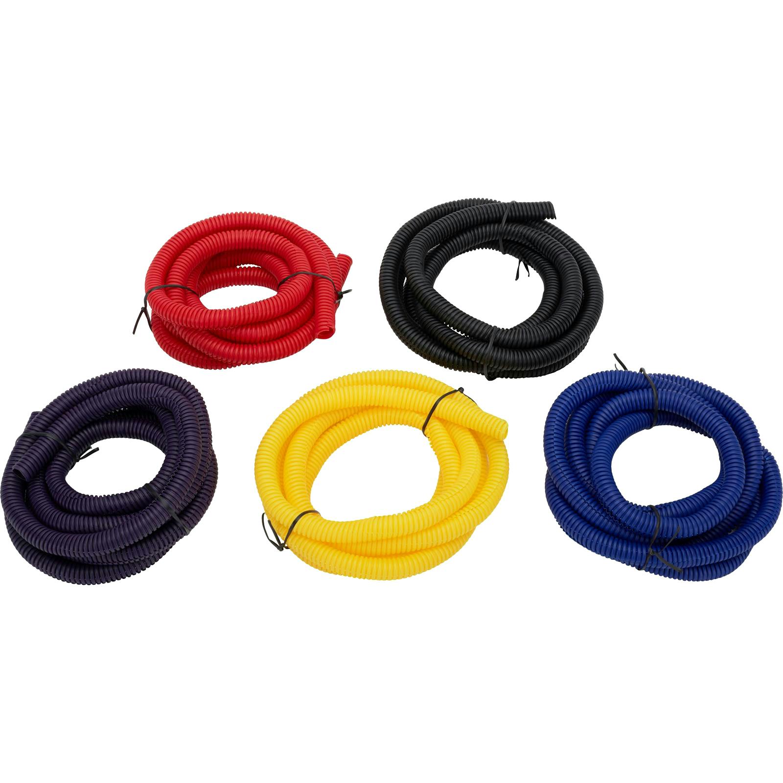 Split Wire Loom Conduit Tubing, 1/2 Inch Diameter, 8 Ft. Long