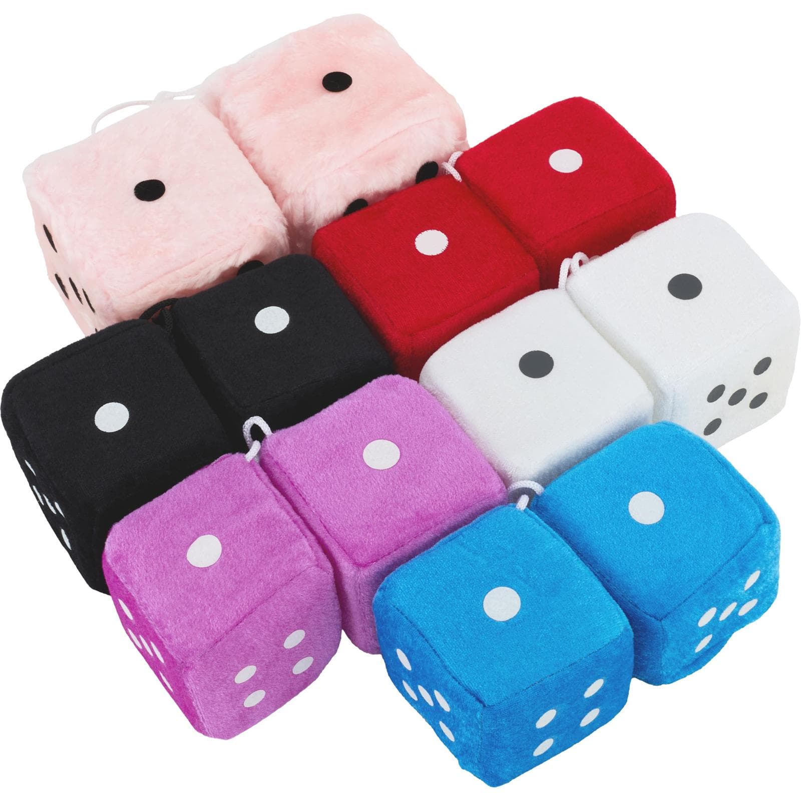 Fuzzy Dice, 3 Inch Square