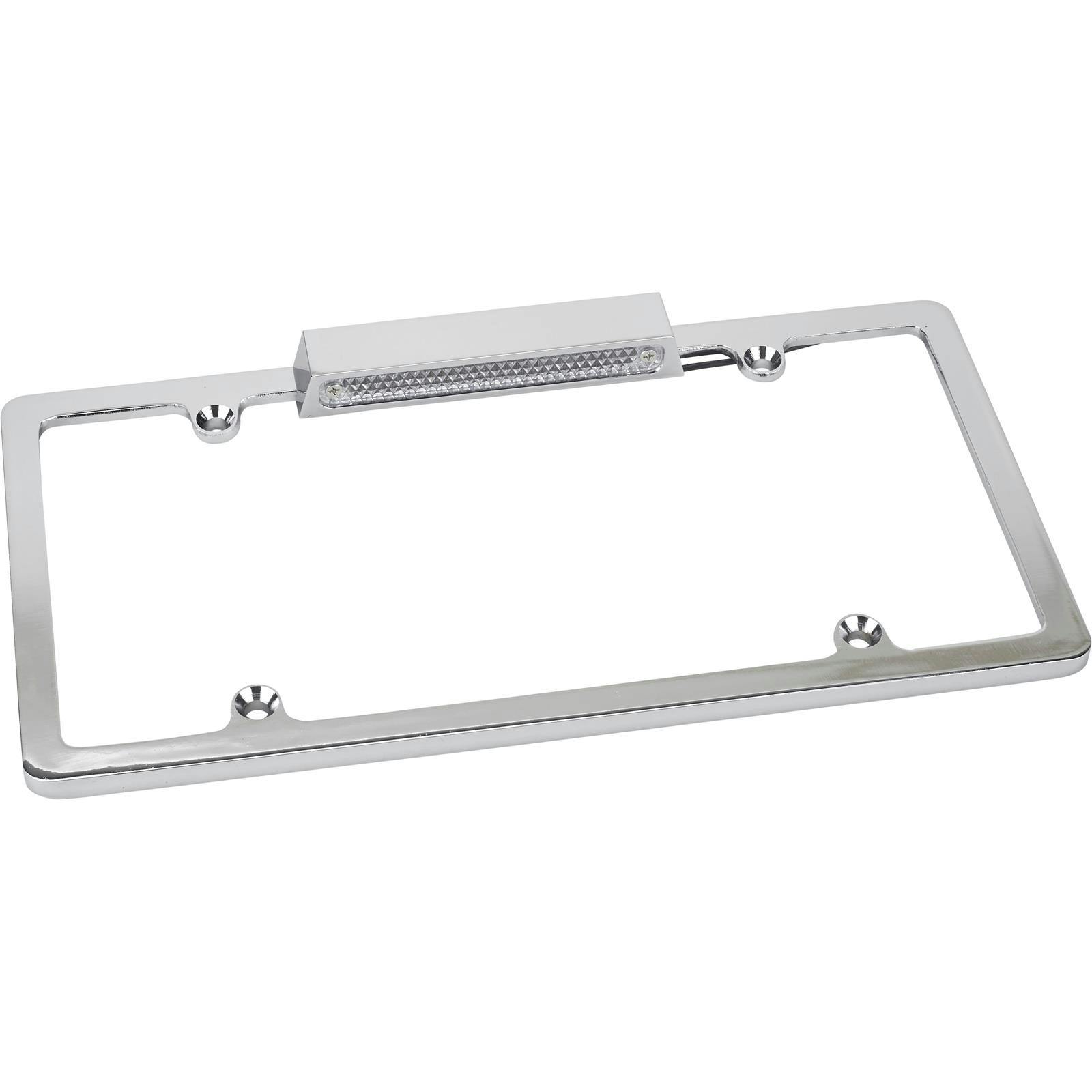 Speedway Lighted Chrome License Plate Frame