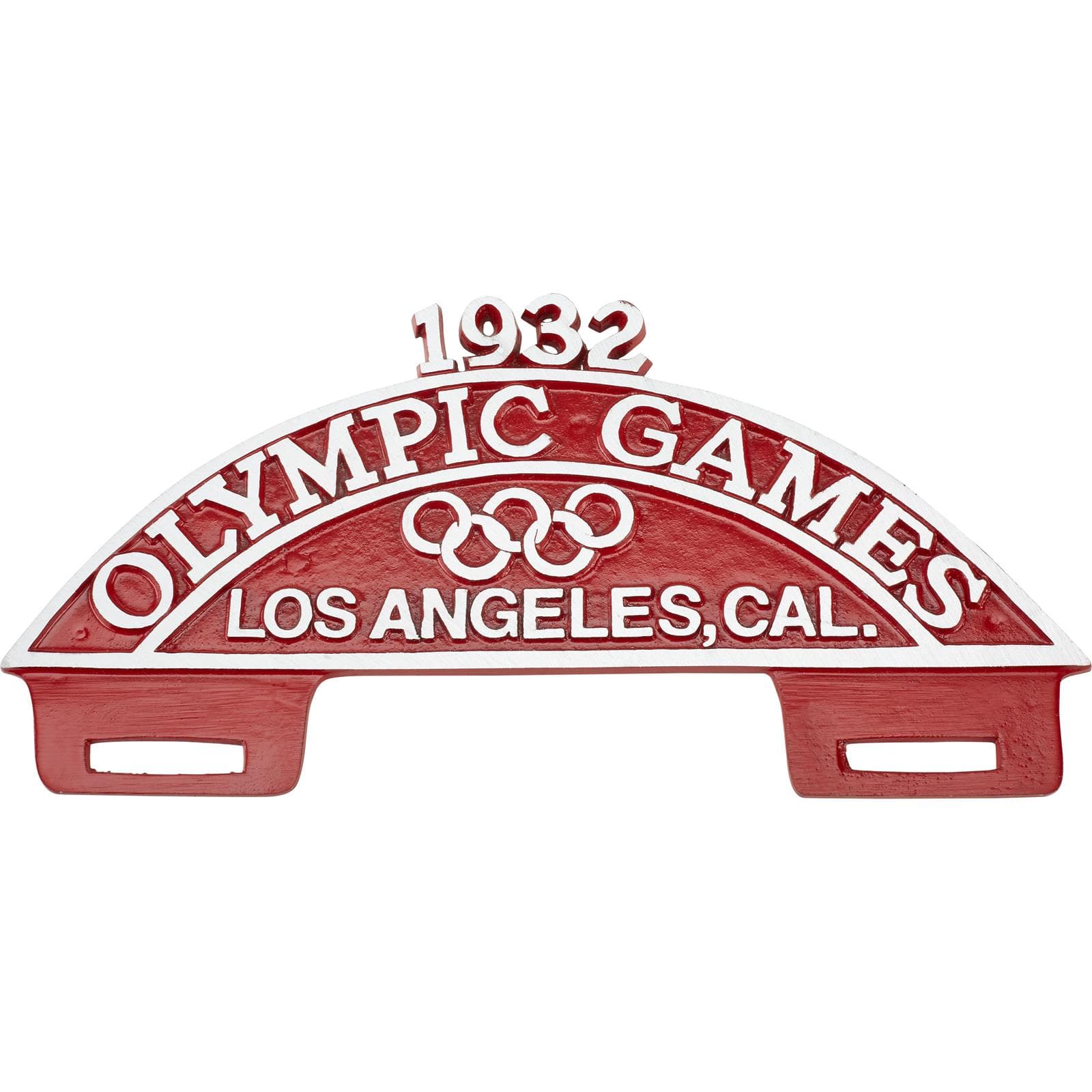 1932 Olympic Games Los Angeles Garage Sign, Red