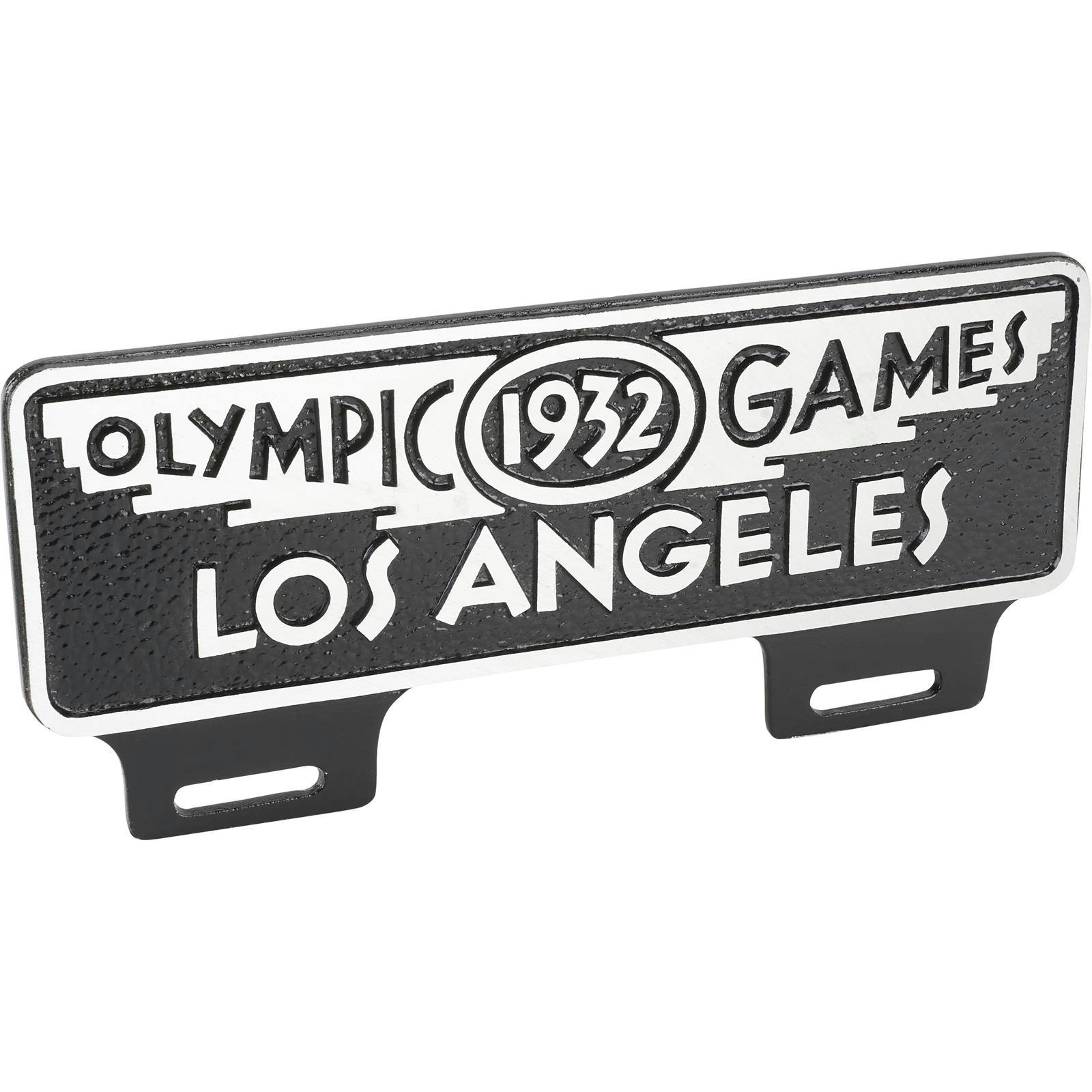 1932 Olympic Games Los Angeles Garage Sign, Black