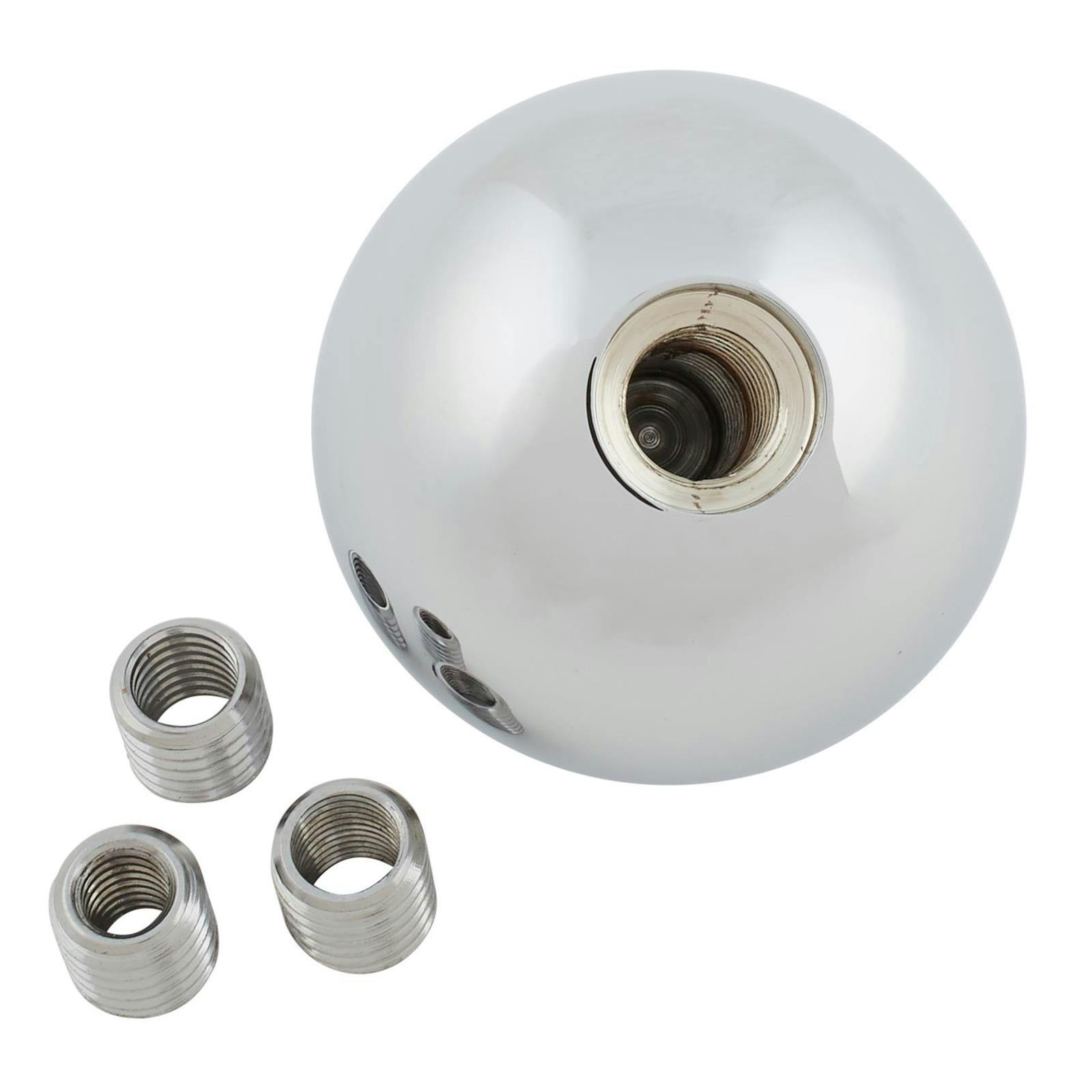 2-1/4 Inch Aluminum Gear Shift Knob, 1/2-13 W/ Adapters