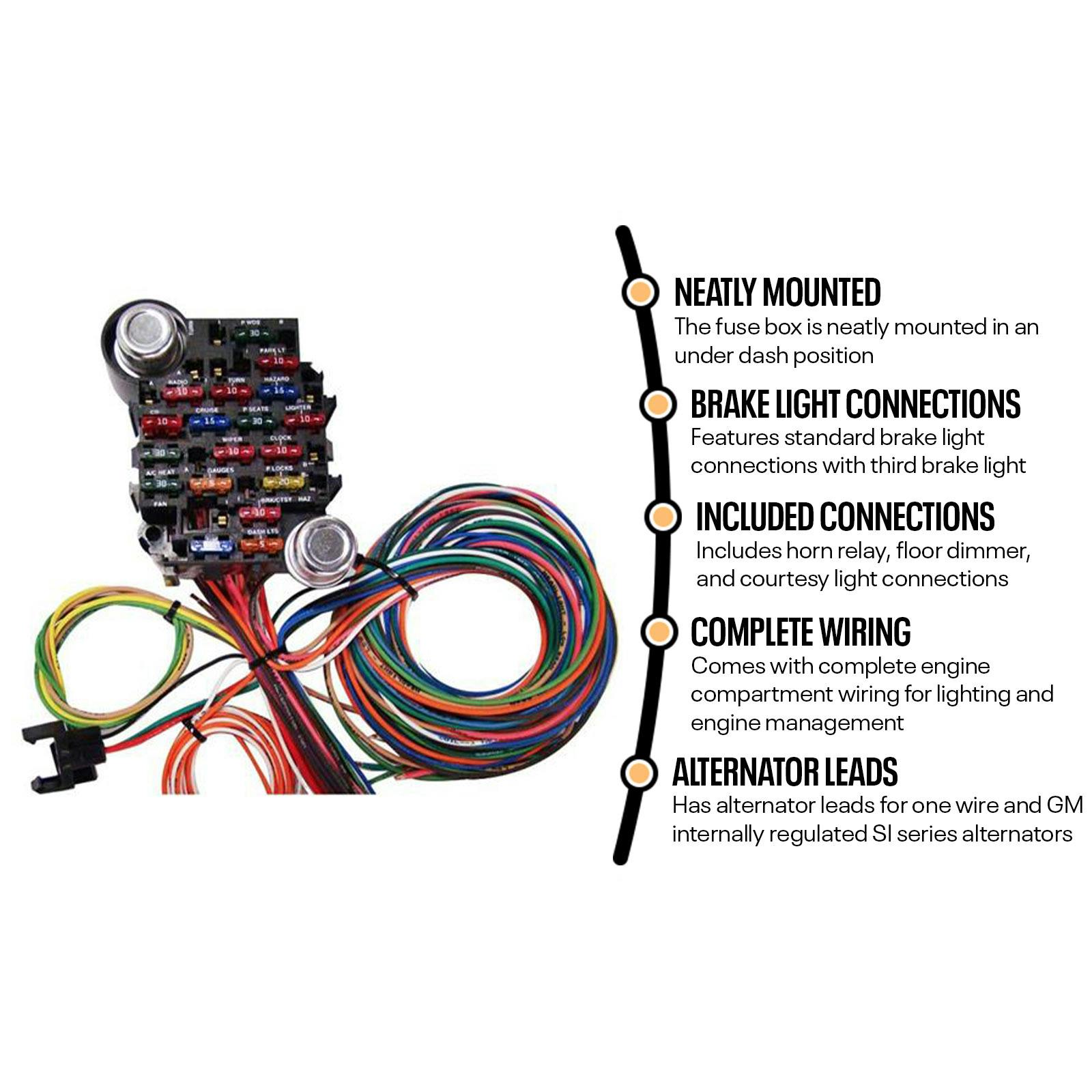 American Autowire 510008 Power Plus 20 Circuit Wiring Harness