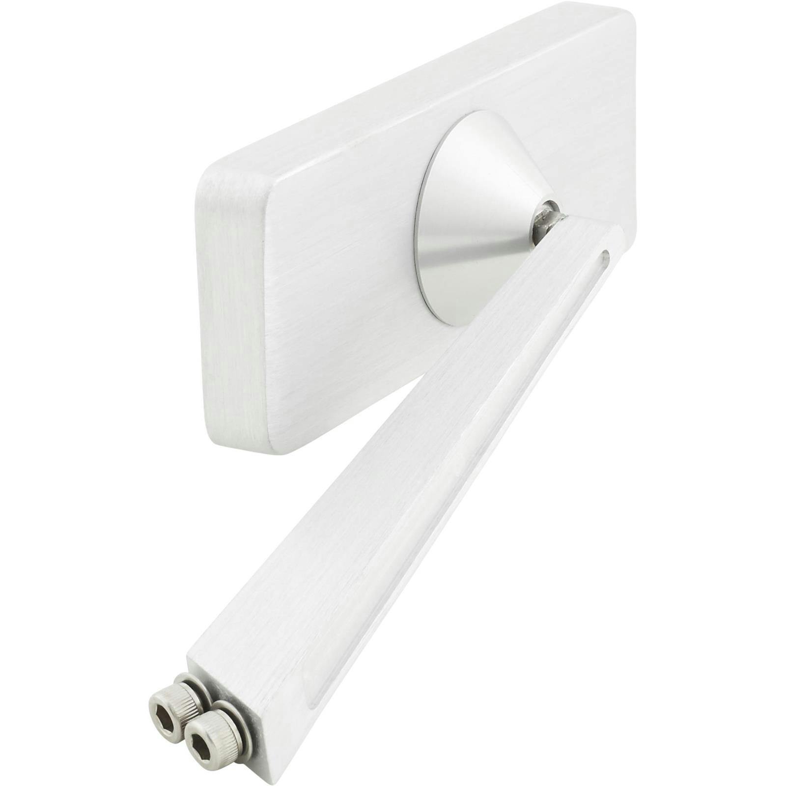 Universal Billet Driver Side Door Rear View Mirror, 4.2 In Arm