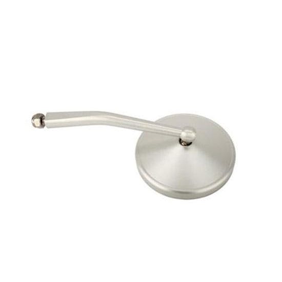 Universal Billet Round Rear View Door Mirror, 3.0 Mirror, 5.5 Arm