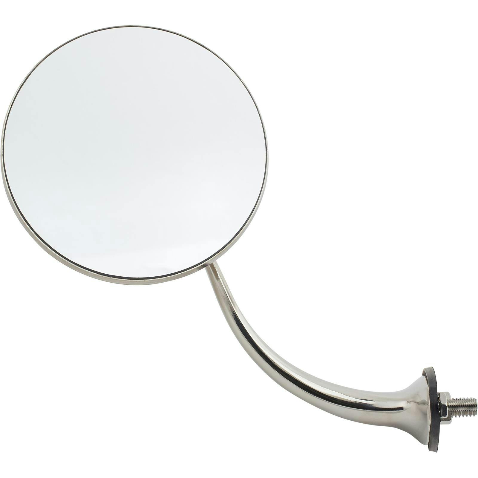 Swan Neck Stainless Round Rear View Mirrors