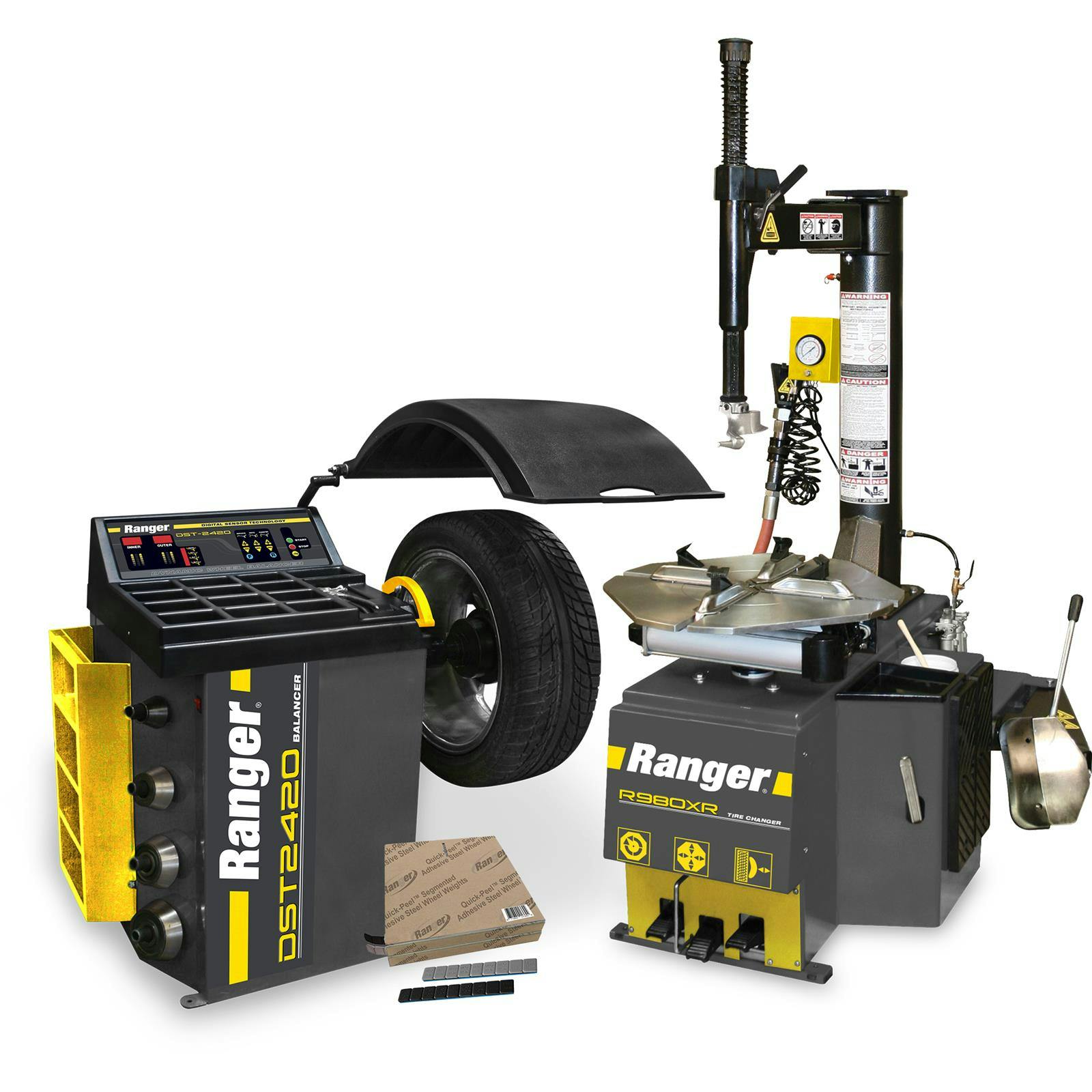 Ranger 5140136 Tire Changer R980XR, Balancer DST2420 Wheel Weight