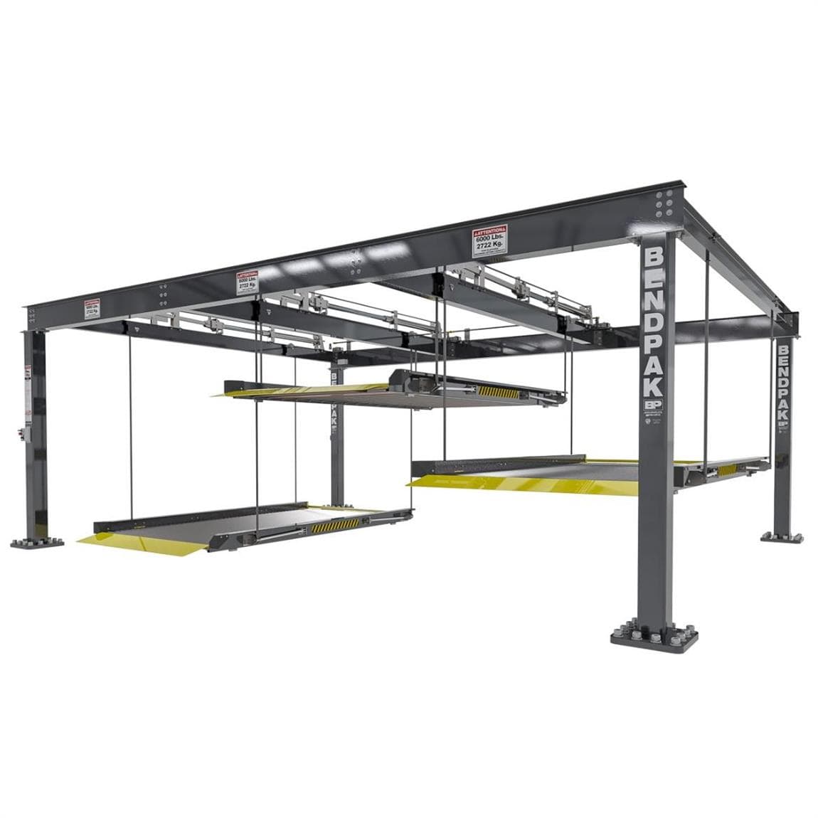 BendPak 5175154 PL-6KT Triple Parking Lift, 3x6000-lb. Platforms