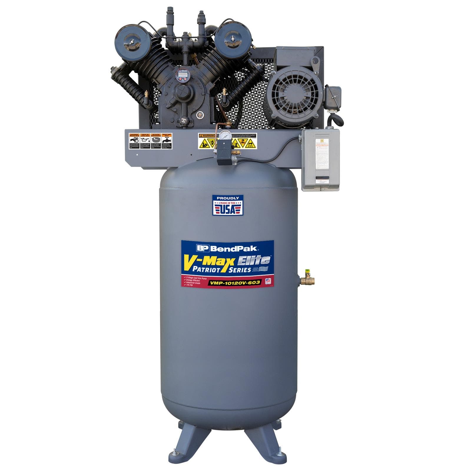BendPak VMP-7580V-603 V-MAX Patriot 7.5HP 80 Gal. Air Compressor