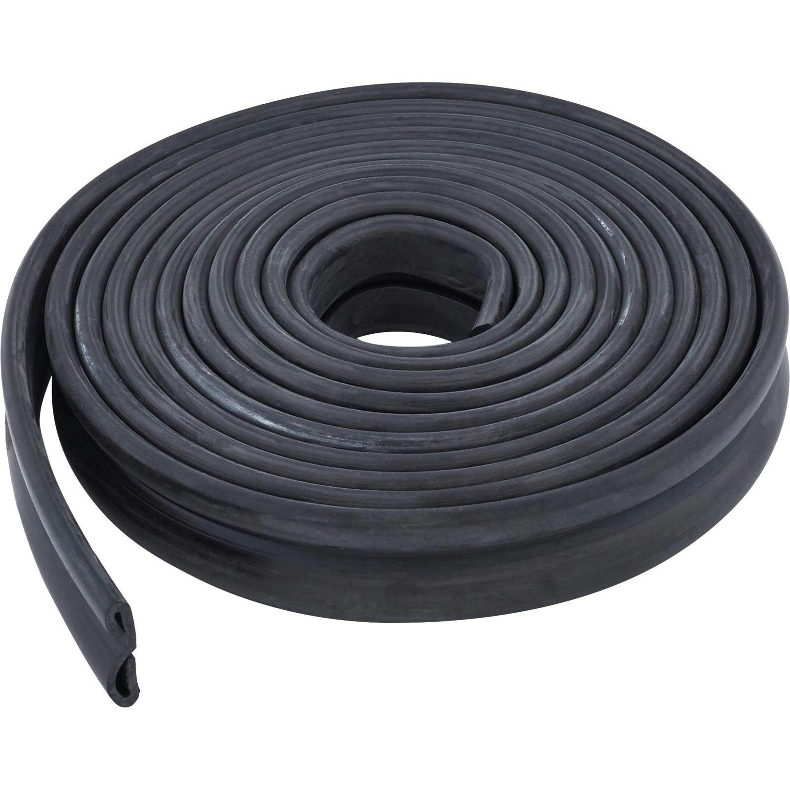 Black 49-54 Chevy Fender Skirt Rubber Seal Roll, 108"