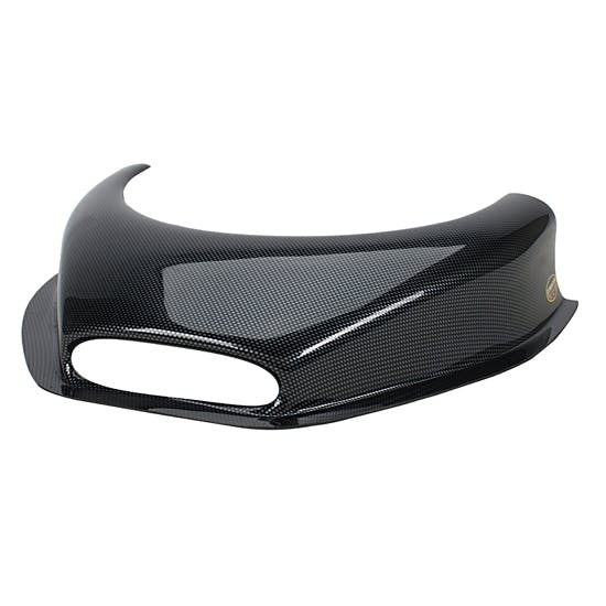 Dominator DOM-508-CF Carbon Fiber Look Reverse Hood Scoop w/ Hole