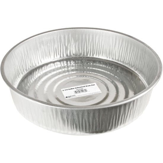 Performance Tool W54280 3-1/2 Gallon Galvanized Drain Pan