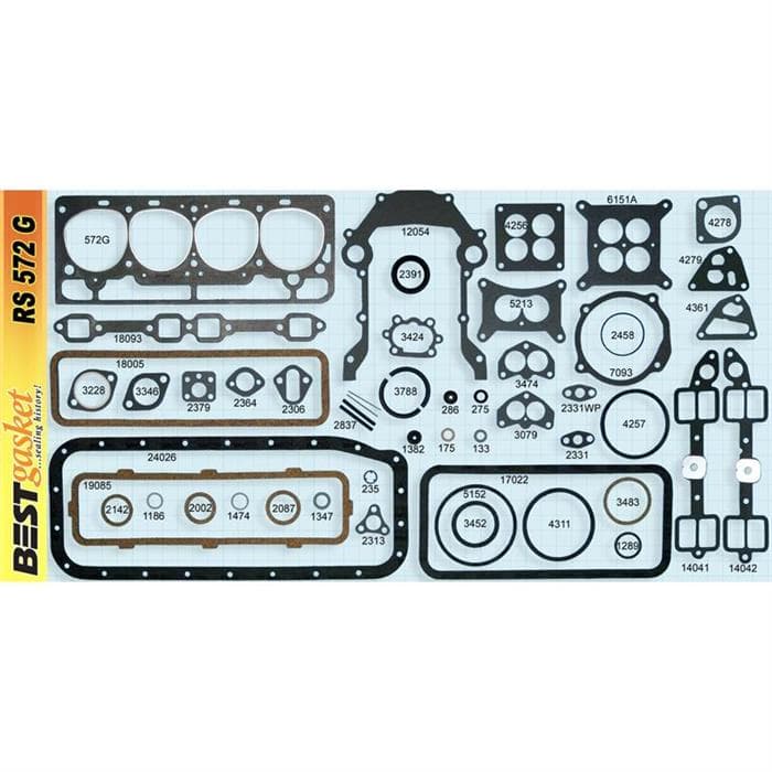 Best Gasket RS572G 1955-62 Ford V8 272-292 Engine Gasket Full Set