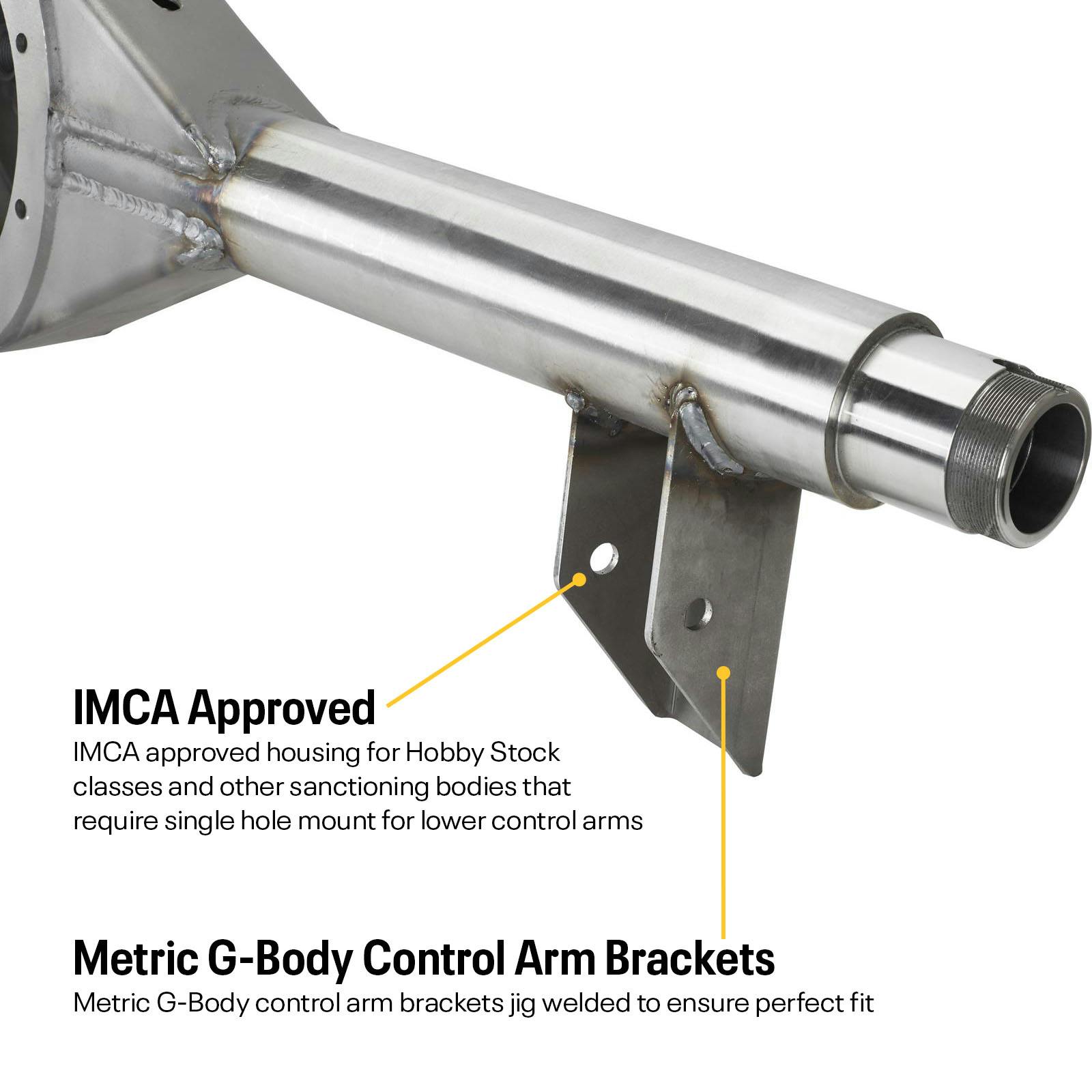 Hobby Stock 9 Inch Floater Rearend Housing w/ Brackets, Centered