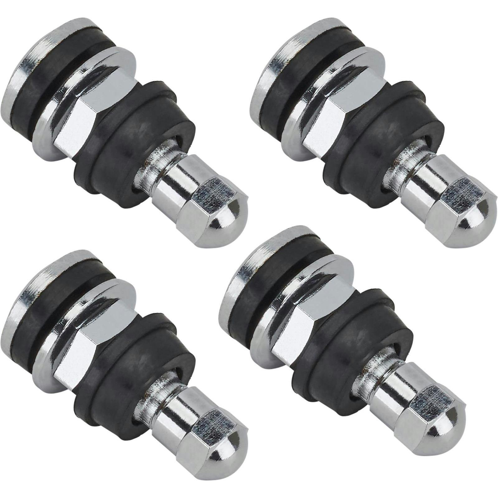 Bolt-In Replacement Tire Metal Valve Stems, Set of 4