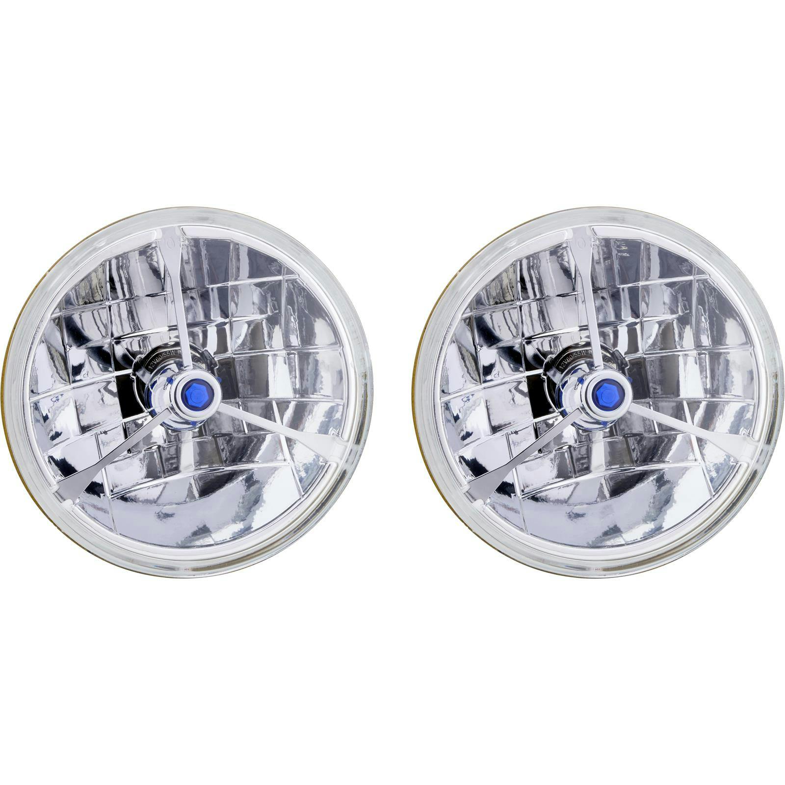 Speedway 7 Inch Tri-Bar 12 Volt Halogen Headlights