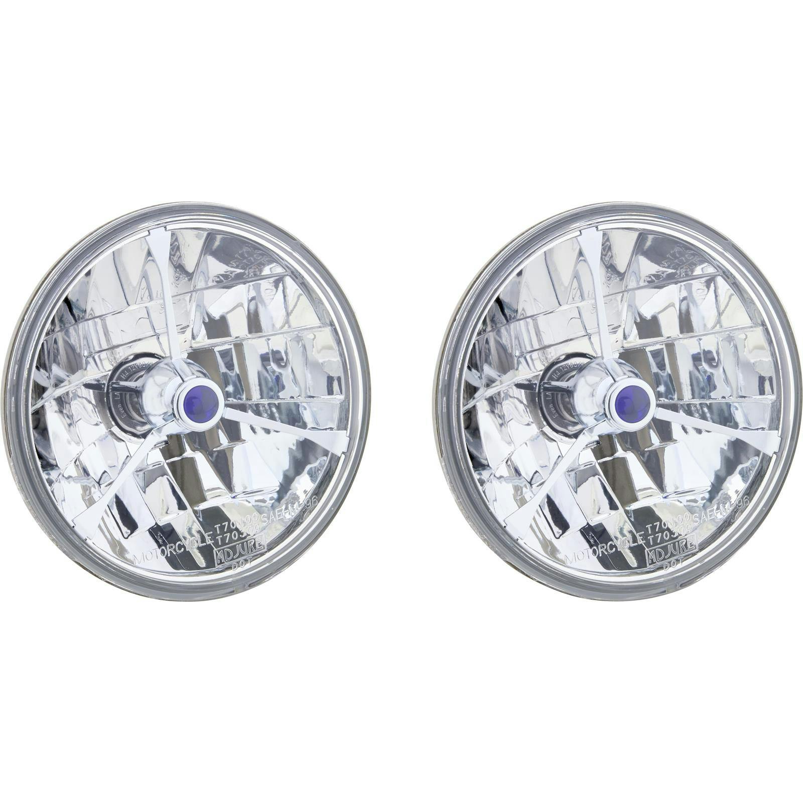 Speedway 7 Inch Fluted 12 Volt Halogen Headlights