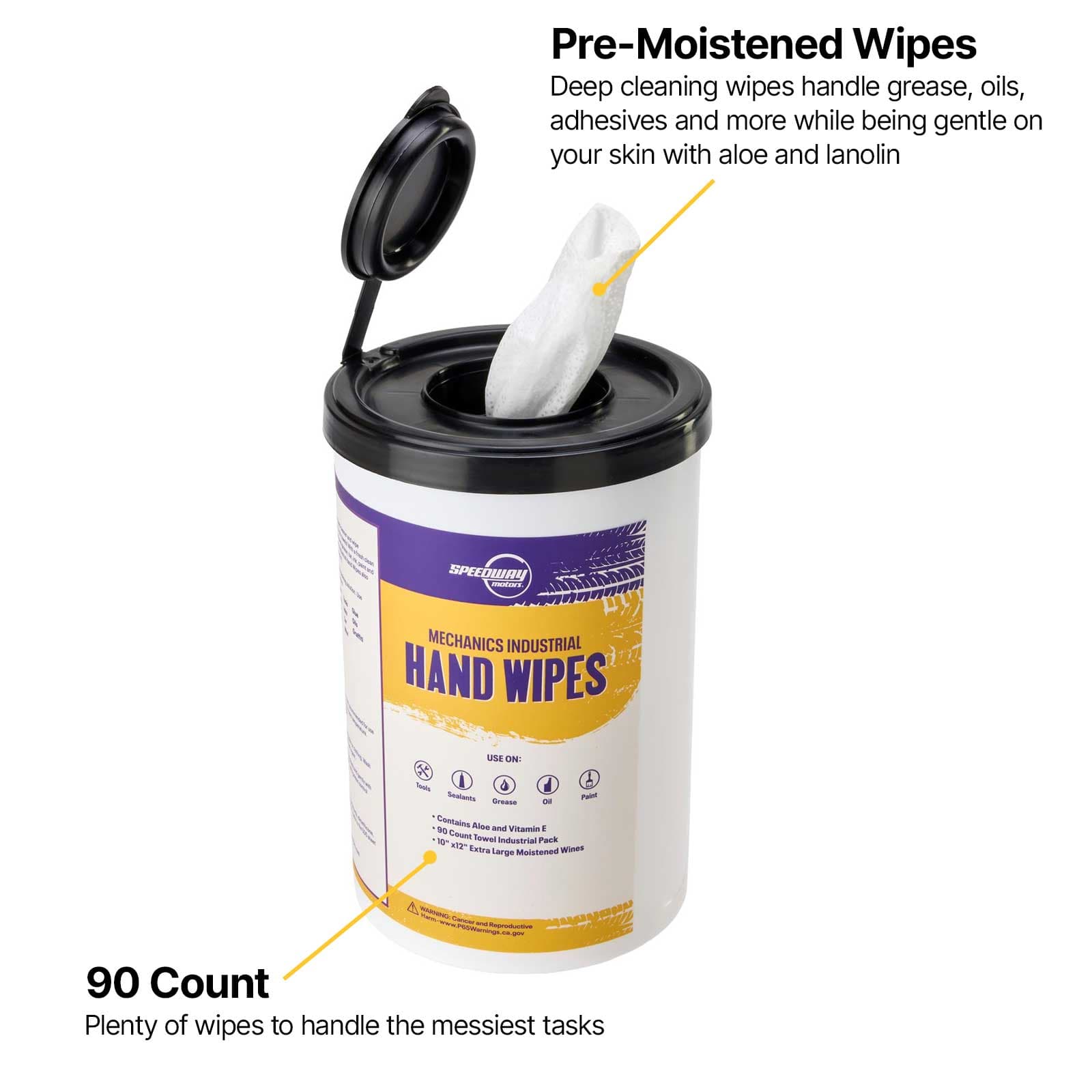 Heavy-Duty Pre-Moistened Cleaning Wipes, X-Large Size