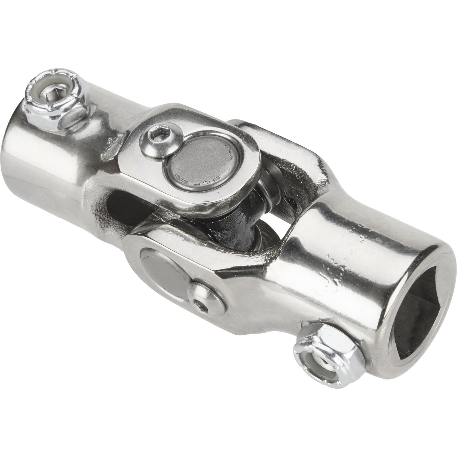 Sweet Mfg Chrome Steering U-Joint, 3/4 In DD to 3/4 In DD, Universal