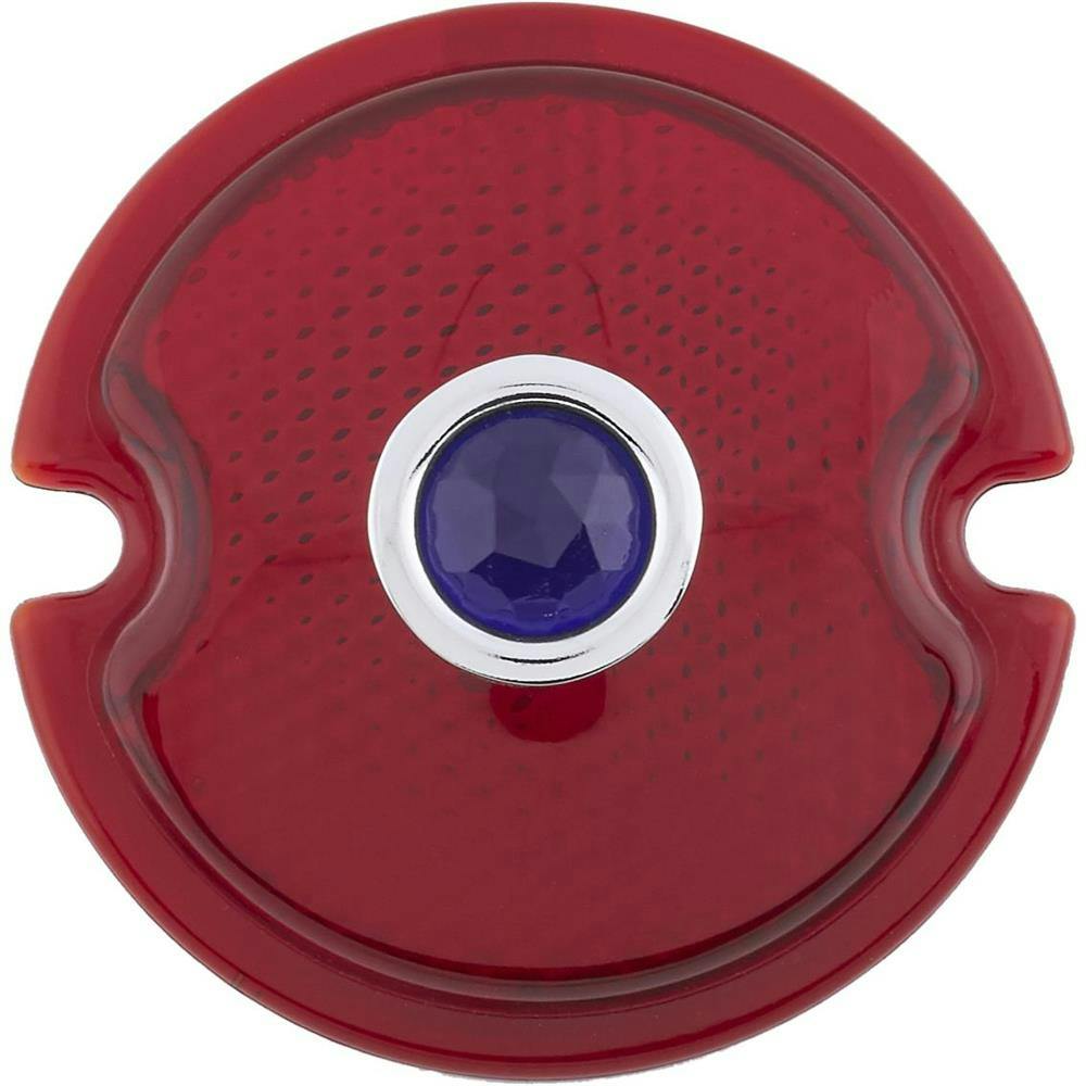 Ford 1933-1936 Car/1945-1952 Pickup Tail Light Lens, Blue Dot
