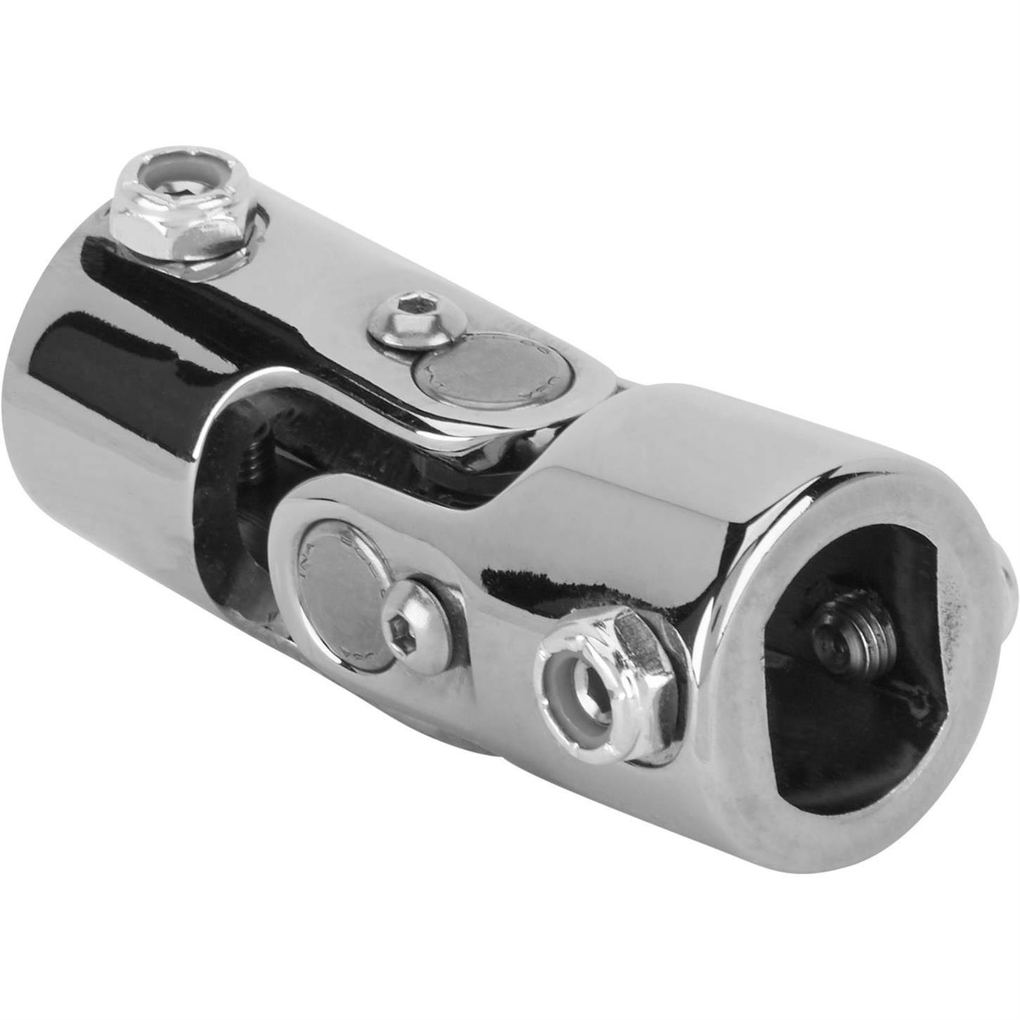 Sweet Mfg Chrome Steering U-Joint, 1In DD, Ididit/Flaming River Column