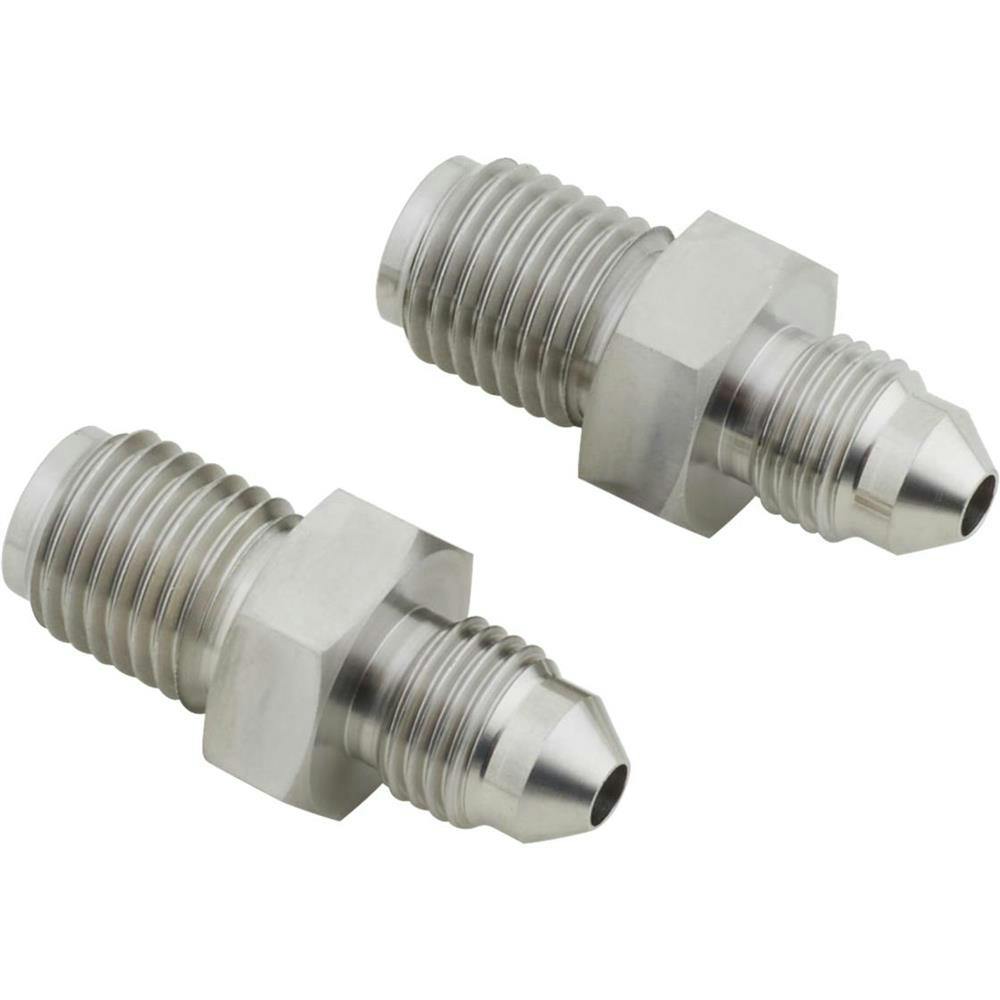 Male Brake Fitting 7/16-20 IFM To AN3 Stainless Steel Pair