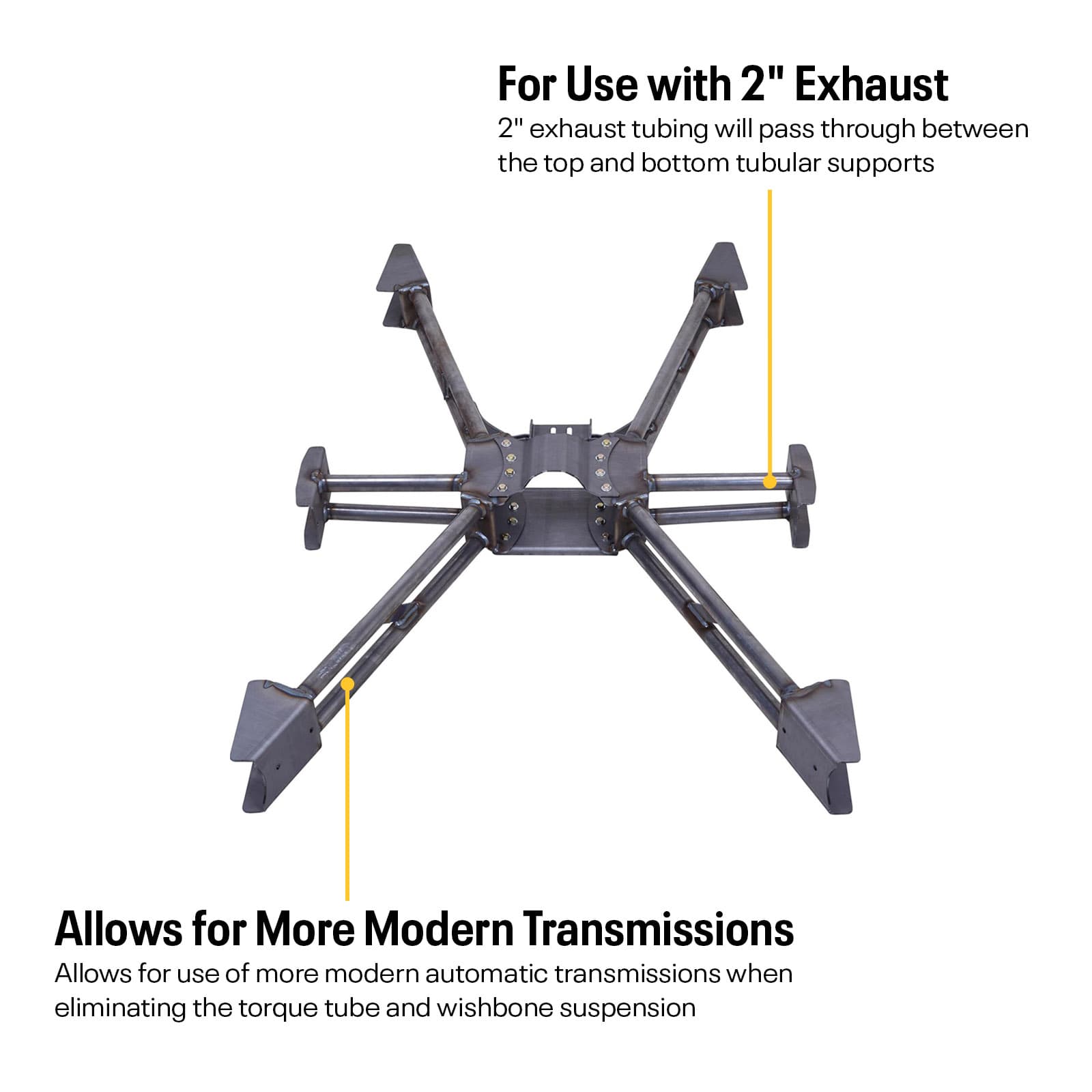 Speedway 1935-40 Ford Bolt-In Tubular X-member Crossmember