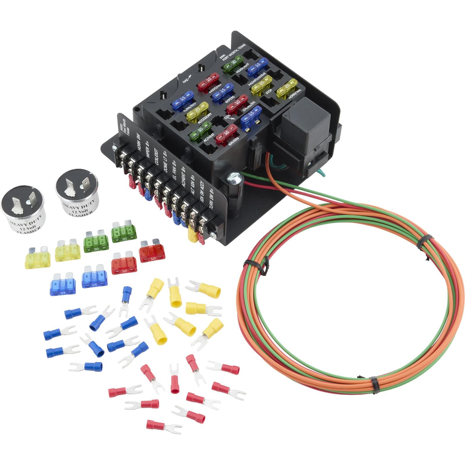 Painless Wiring 30001 Universal Pre-Wired 14 Circuit Fuse Block
