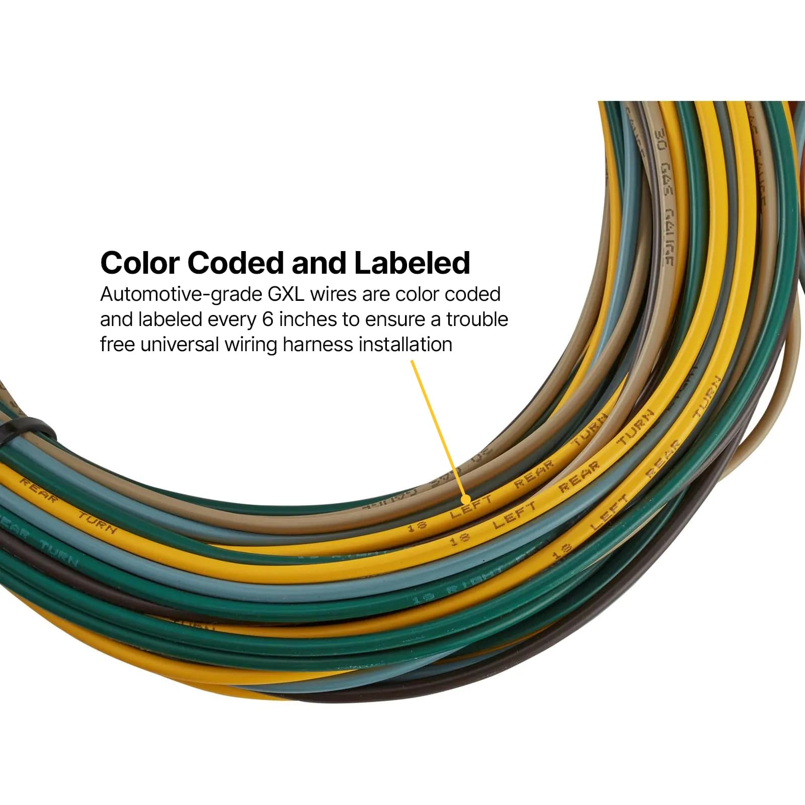 22-Circuit Universal Automotive Aftermarket Wiring Harness Kit