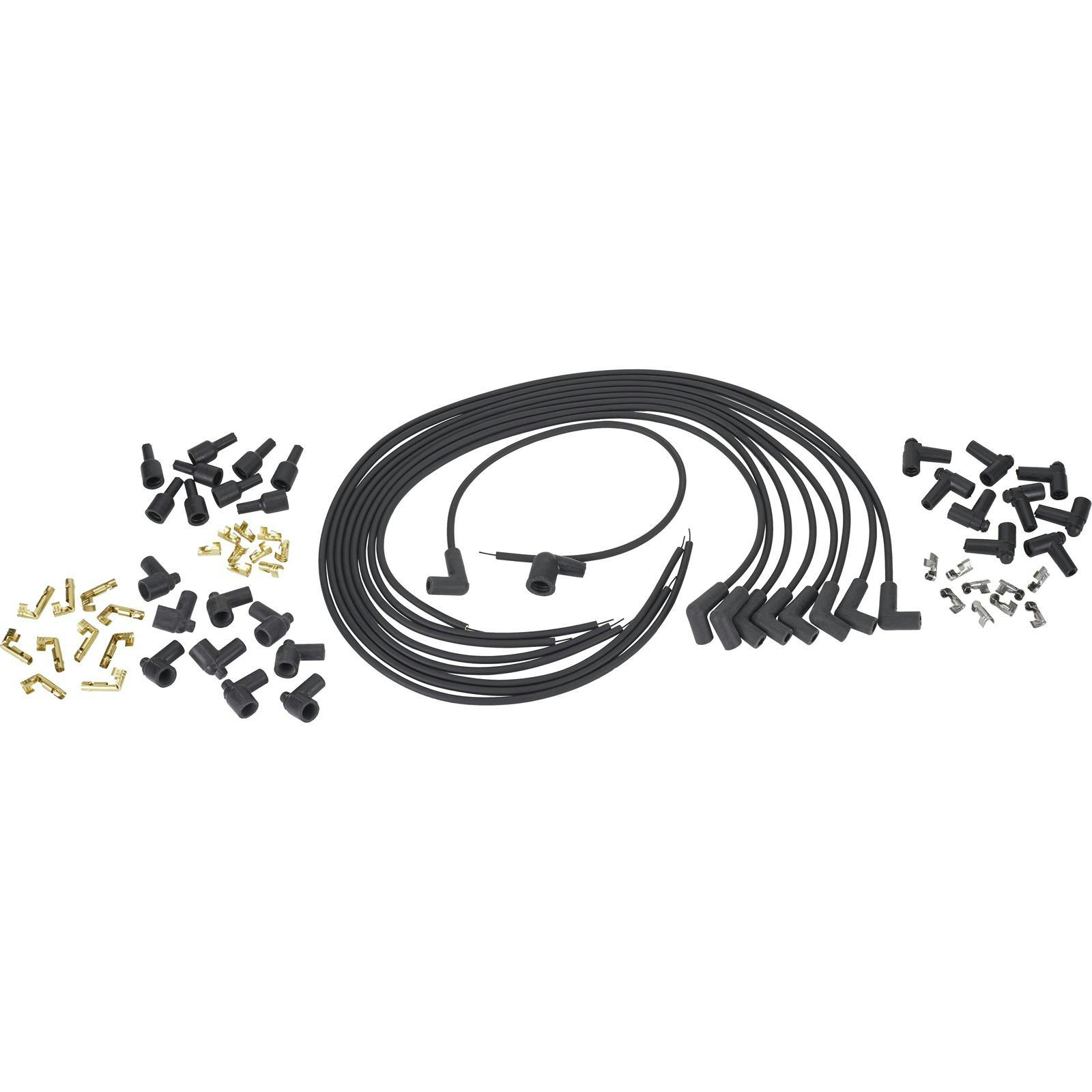 Moroso OE64011 Flathead Universal Spark Plug Wires Kit