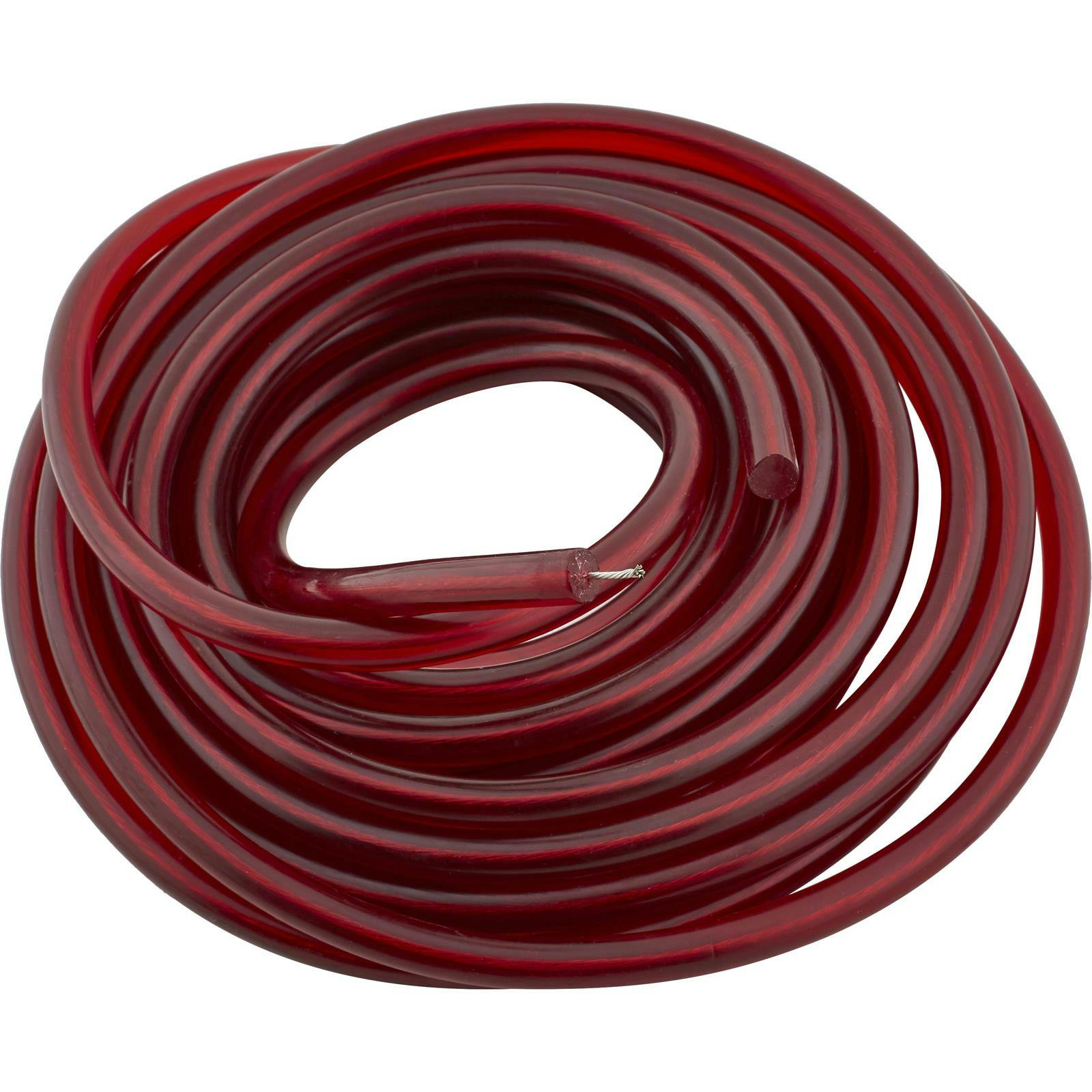 Red 7mm Solid Core Spark Plug Wires Kit With 90 Degree Rajah Ends