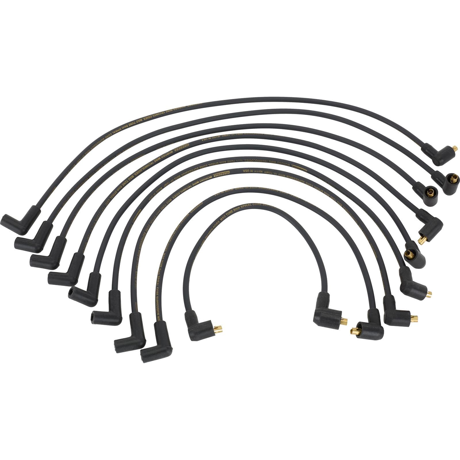 Moroso Spark Plug Wires, Over Valves, Socket Cap, Ready-To-Install
