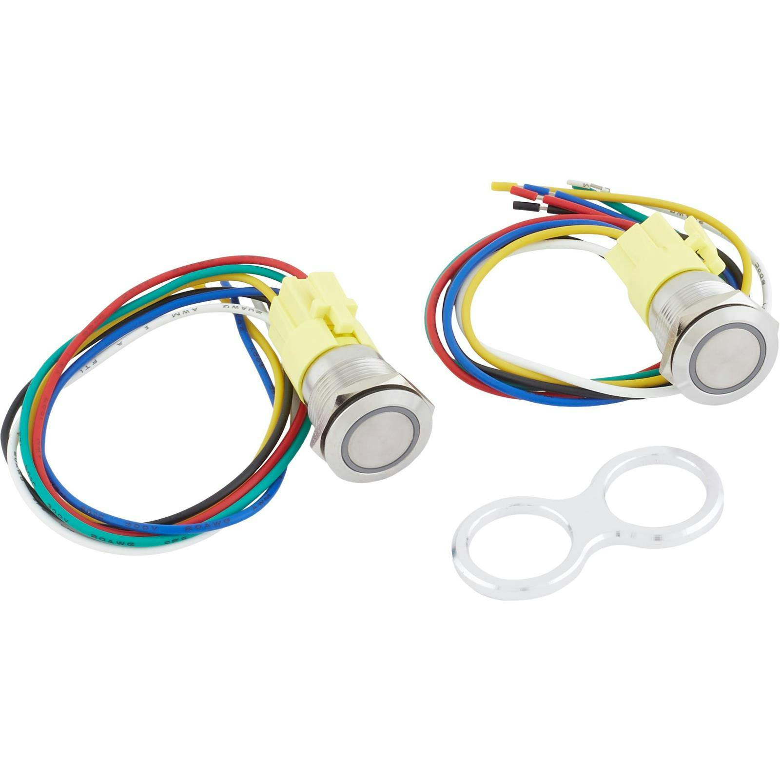 LED 19mm Retro Billet Button Illuminated Momentary Switches