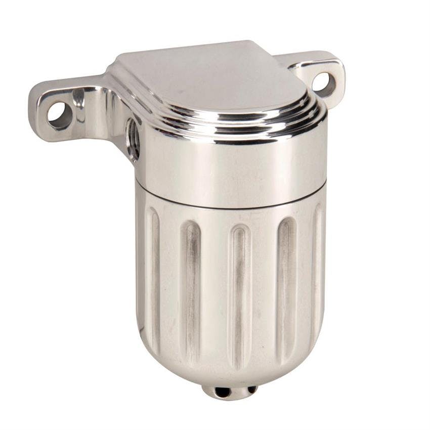 OTB Gear 6503 Grooved Fuel Filter, Satin, Right-to -Left Fuel Flow