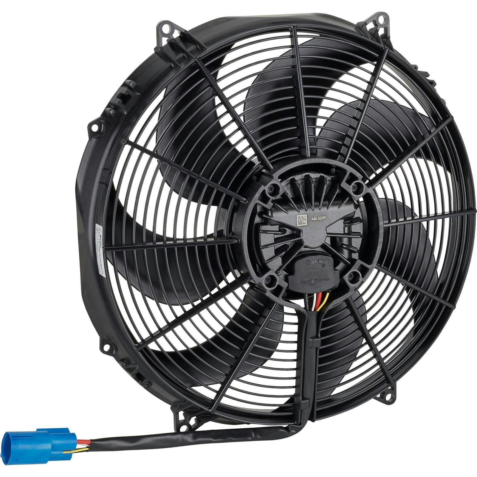 SPAL 30107328 Plus Series Curved Blade Electric Puller Fan, 16 In