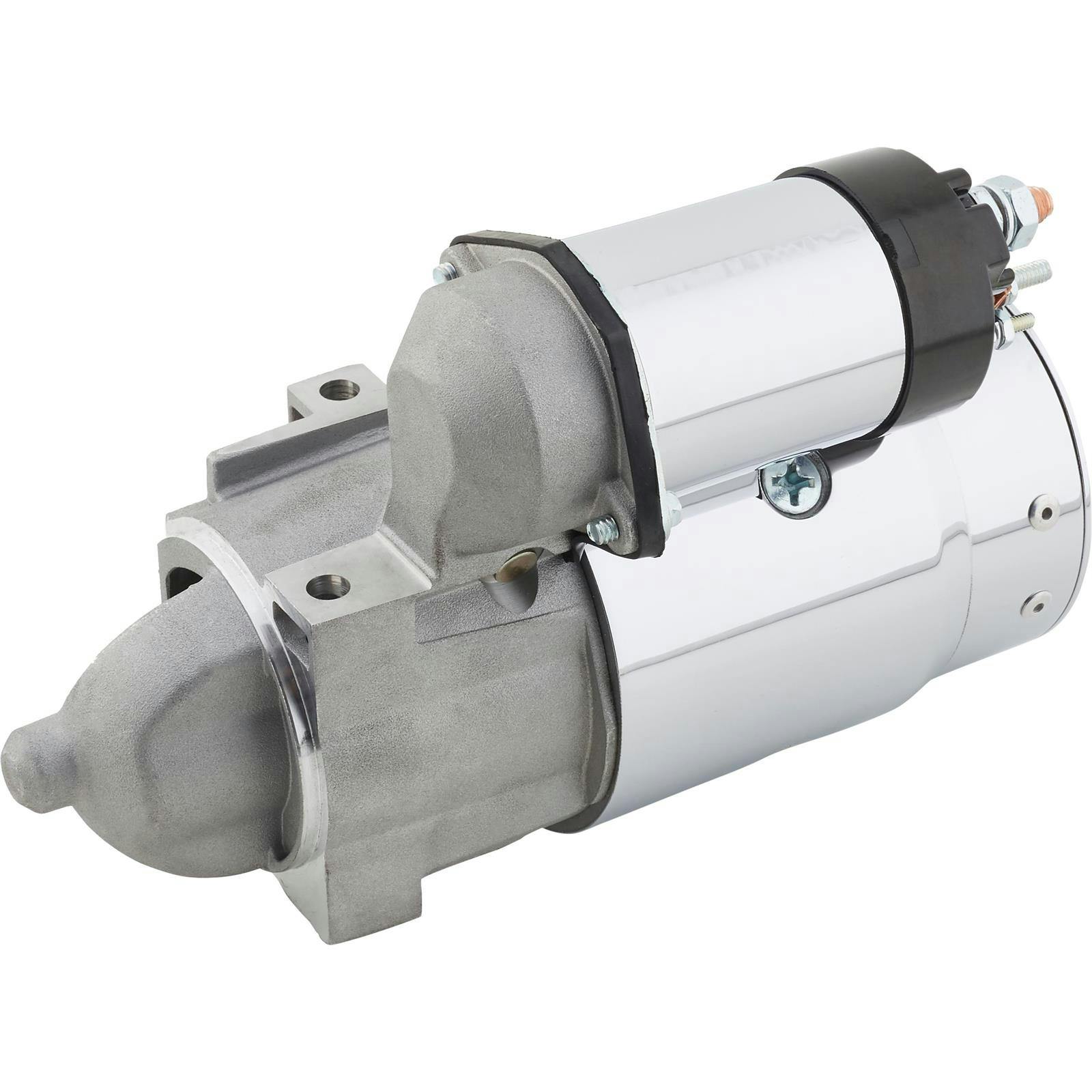 Speedway Chevy V8 Angled Bolt Chrome Starter, 168-Tooth