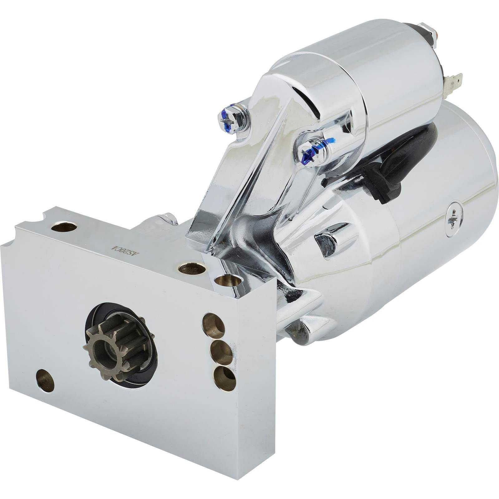 Chevy V8 Chrome Mini Starter, High Torque, SBC, BBC, 1.4 kW